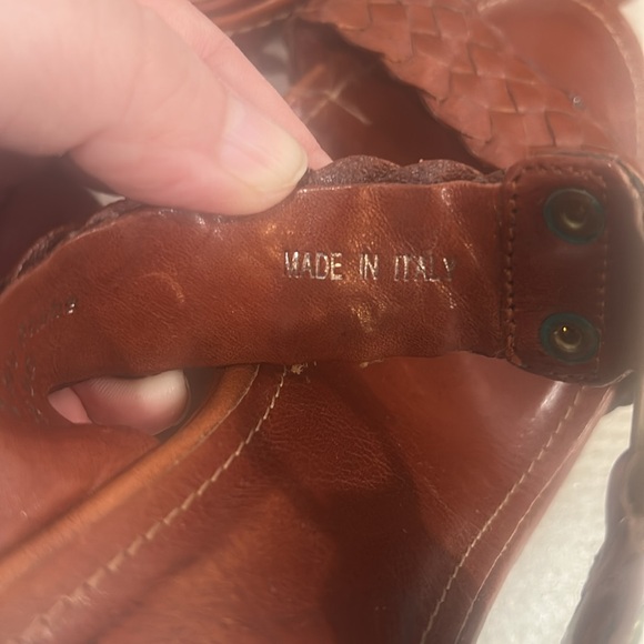 COACH Phebe brown braided Vachetta leather platform sandals - Picture 9 of 16